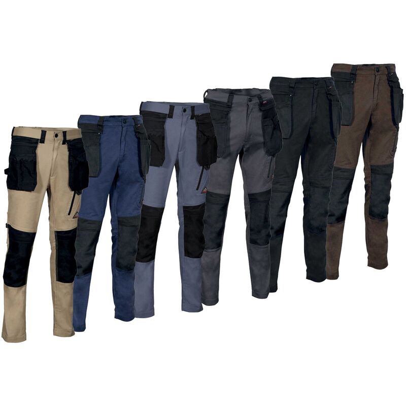 cofra - pantalon de travail kudus super stretch - 54 (eu) - noir - noir