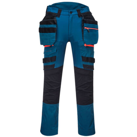 Pantalón laboral dinámico DX4 Holster con bolsillos desmontables Regular DX440 36 pulgadas Azul metro