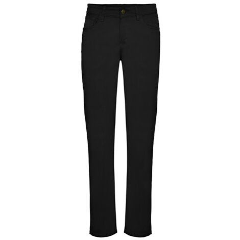 Pantalón largo de mujer para hostelería de estilo vaquero HILTON ROLY 40 Negro