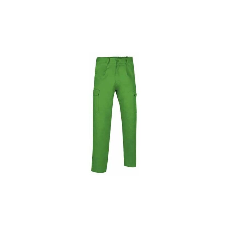 

Pantalón largo multibolsillos con pinzas Caster | Verde manzana - 4XL - Valento