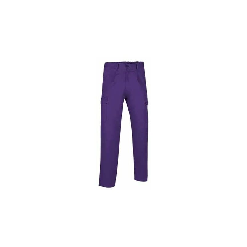 

Pantalón largo multibolsillos con pinzas Caster | M - Violeta uva - Valento