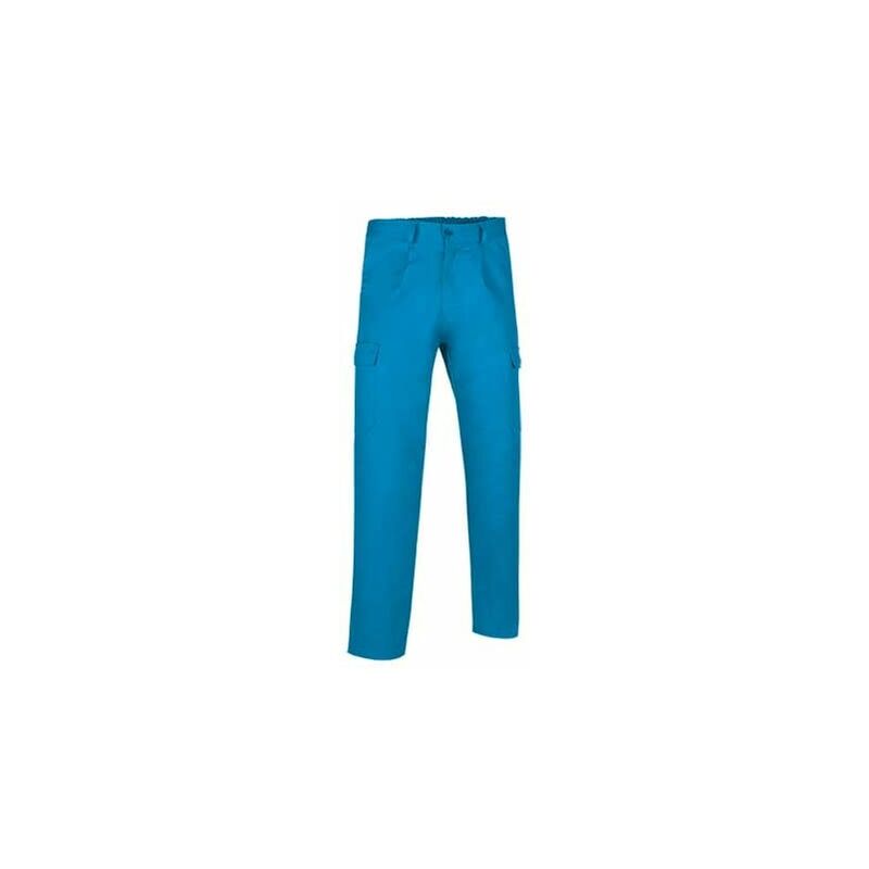 

Pantalón largo multibolsillos con pinzas Caster | XXL - Azul Cian - Valento