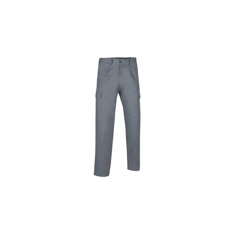 

Pantalón largo multibolsillos con pinzas Caster | S - Gris humo - Valento