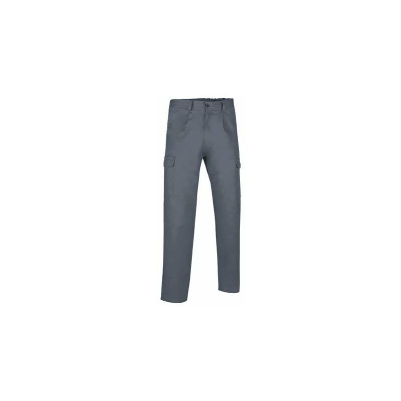 

Pantalón largo multibolsillos con pinzas Caster | S - Gris cemento - Valento