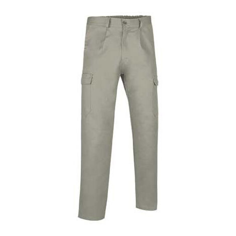 Pantalón largo multibolsillos con pinzas VALENTO Caster M Beige arena
