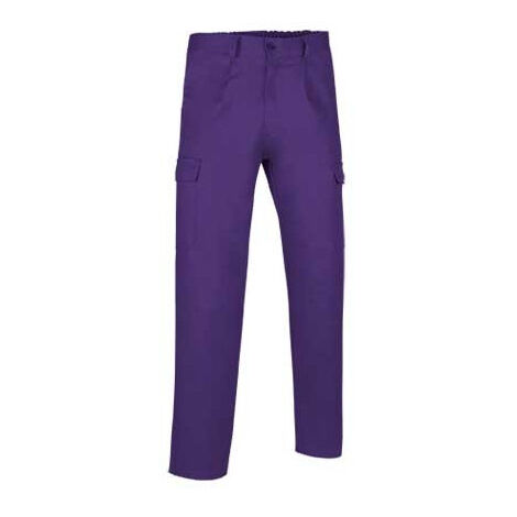 Pantalón largo multibolsillos con pinzas VALENTO Caster M Violeta uva