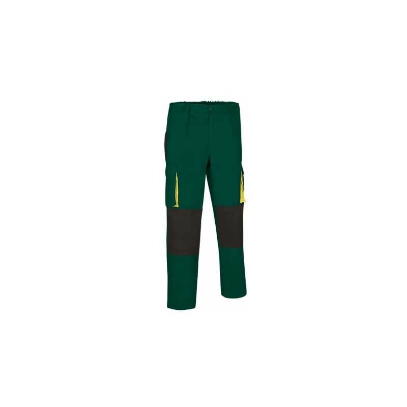 

Pantalón multibolsillos en colores combinados Darko | 3XL - Verde botella / Negro / Amarillo - Valento