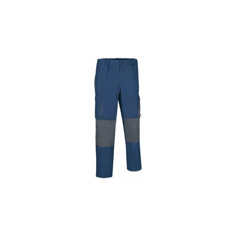 

Pantalón multibolsillos en colores combinados VALENTO Darko | S - Azul acero / Gris cemento