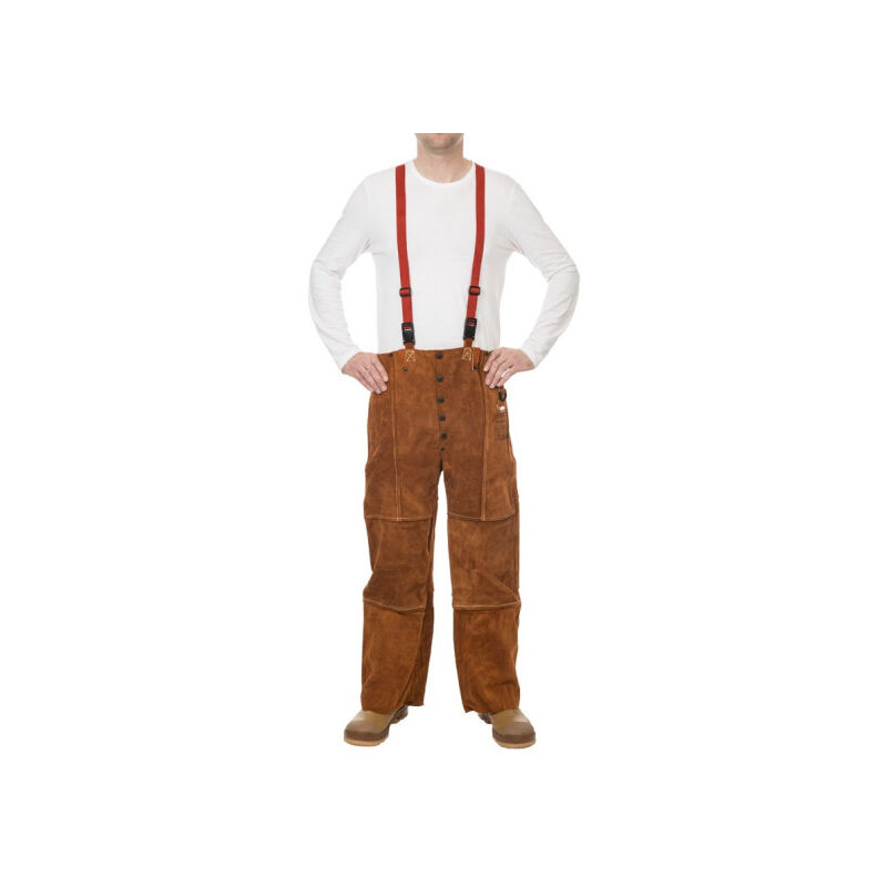 

Pantalón para soldadura WELDAS con dorso cerrado Lava Brown | XXXL