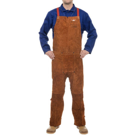Pantalón Lava Brown proteccion pecho dorso abierto Largo 122 cm