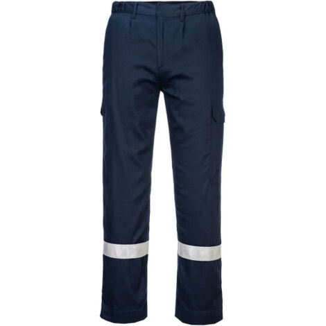 Pantalón Ligero Resistente a la Llama y Antiestático - Confort y Seguridad / Azul marino / M