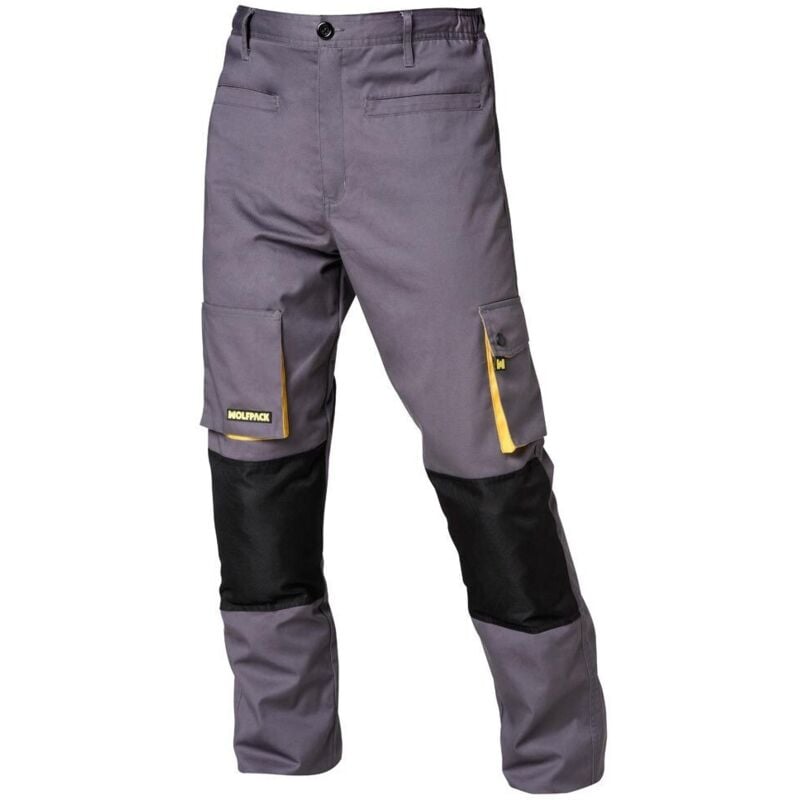 Pantalon de Travail Long Gris/Jaune Taille 50/52 xl