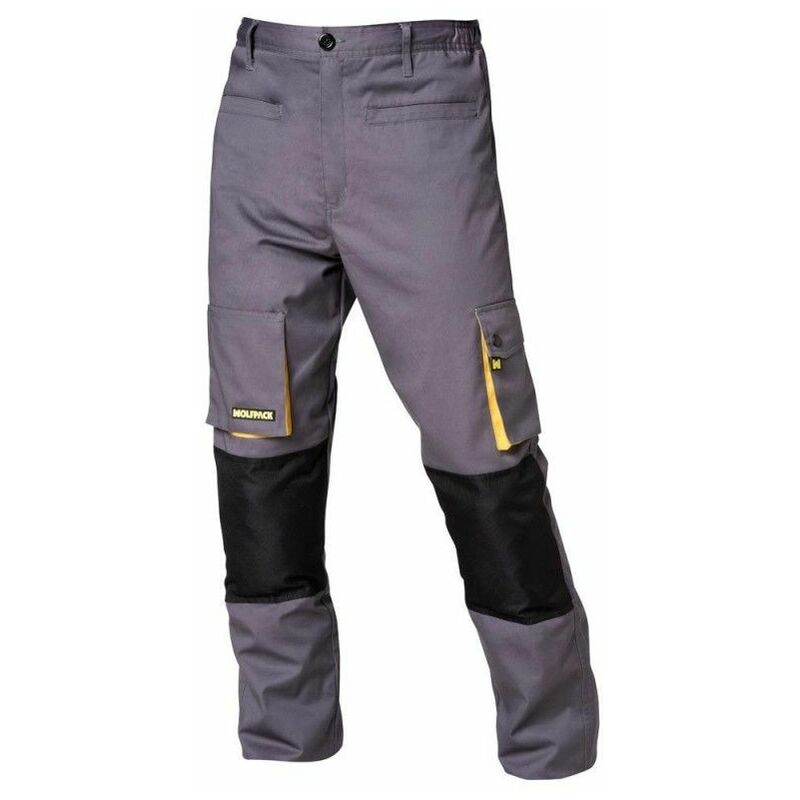 Pantalon de Travail Long Gris/Jaune Taille 42/44 m