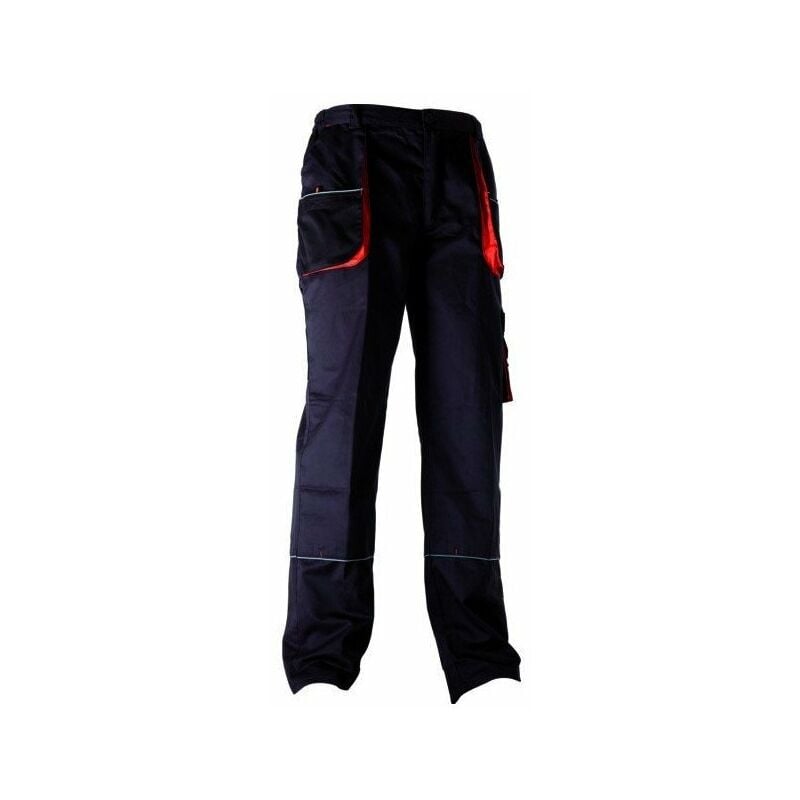 Pantalon marine-noir t3 poly-coton