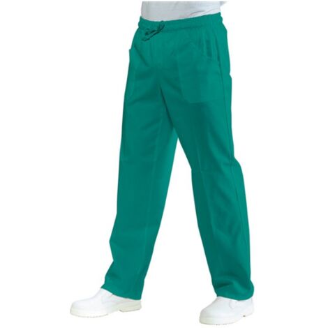 Pantalon médical taille élastiquée Isacco Vert foncé Vert L