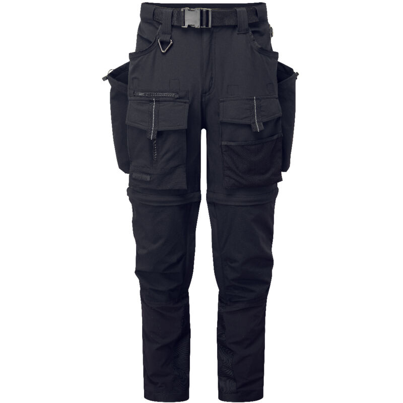 Portwest - Pantalon Modulable Ultime 3 En 1 - 33 - Noir/jaune