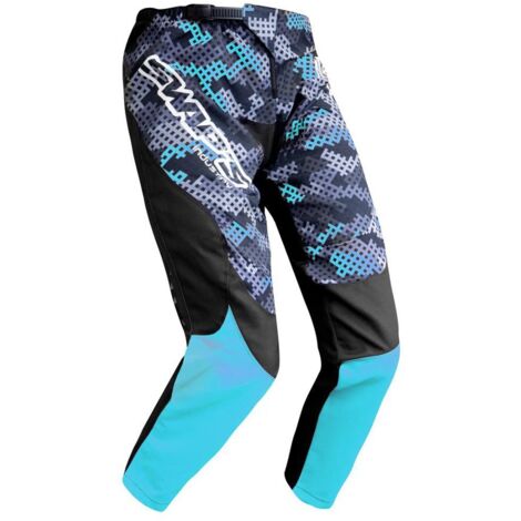 Pantalon moto cross Swaps Camo Kid bleu pour enduro TT Taille M