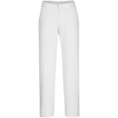 Pantalón Mujer Chino Slim Stretch extensible Blanco L - FR(44) - UK(34)