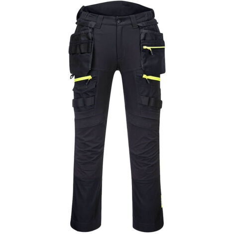 Pantalón mujer con bolsillo de cadera desmontable DX4 Negro XL - FR(46) - UK(36)