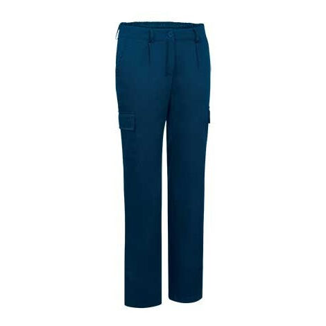 Pantalón mujer largo multibolsillos VALENTO Advance M Azul marino