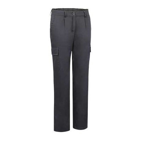 Pantalón mujer largo multibolsillos VALENTO Advance XL Gris cemento