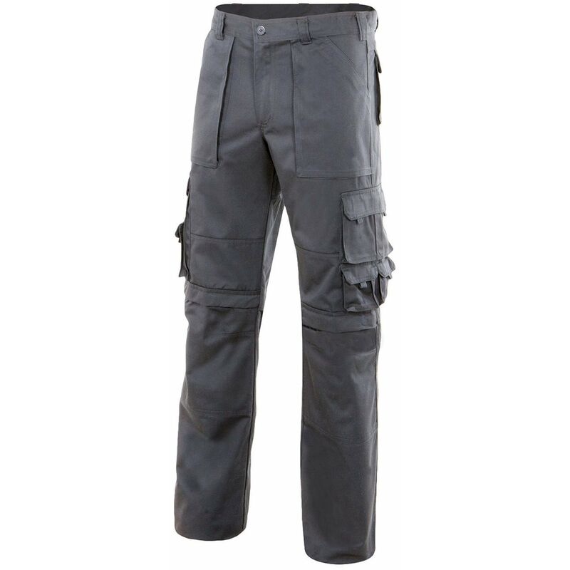 

PANTALÓN MULTIBOLSILLOS CON REFUERZO DE TEJIDO Gris S