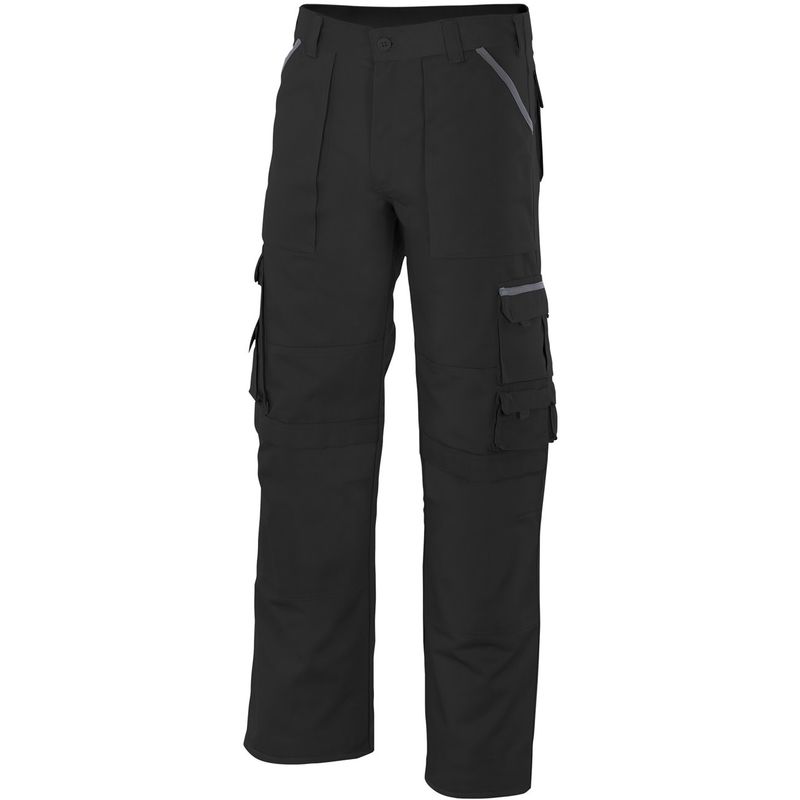 

PANTALÓN MULTIBOLSILLOS CON REFUERZO DE TEJIDO Negro XL