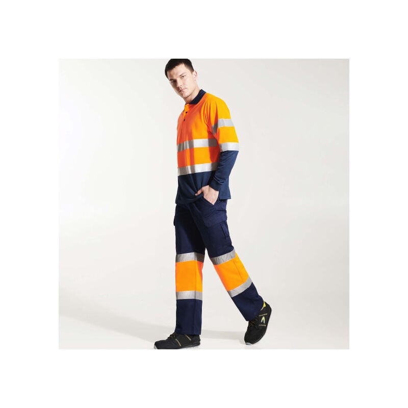 

Pantalón multibolsillos de invierno SOAN HV9301 | 40 - Azul Marino/Naranja Fluor