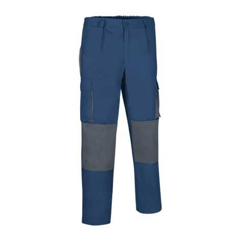 Pantalón multibolsillos en colores combinados VALENTO Darko 3XL Azul roman / Granate caoba