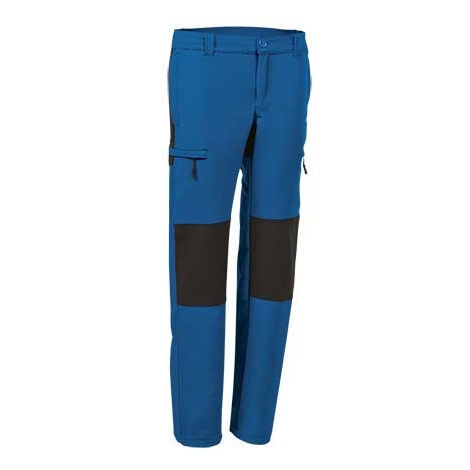 Pantalón multibolsillos en tejido técnico VALENTO Dator XXL Azul Royal/Negro