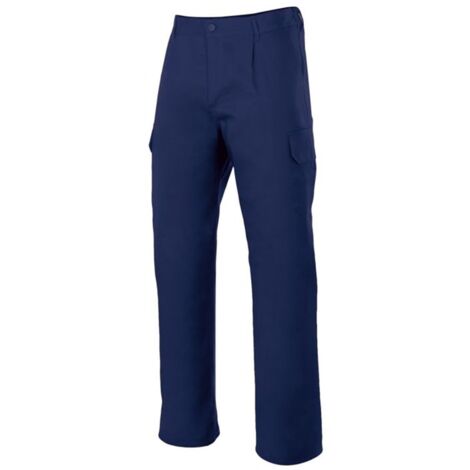 Pantalón multibolsillos forrado Serie 103006 | Azul marino - 58