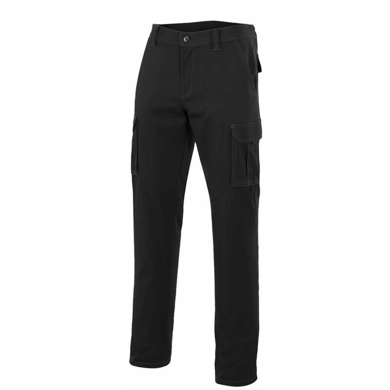 

Pantalón multibolsillos de corte Slim Fit con goma elástica Serie 103001 | Rojo - 34 - Velilla