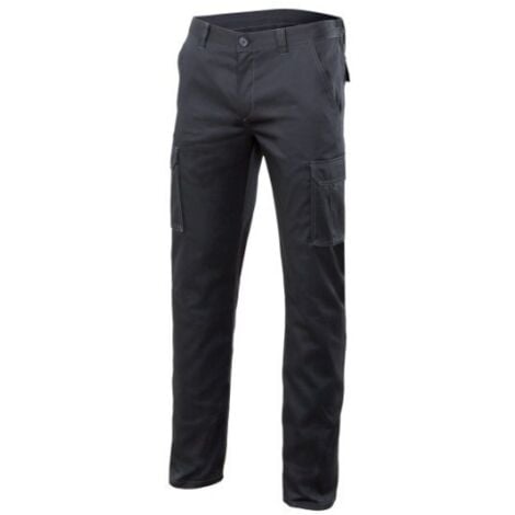Pantalon Trabajo T58 Elastico Tergal Negro Velilla