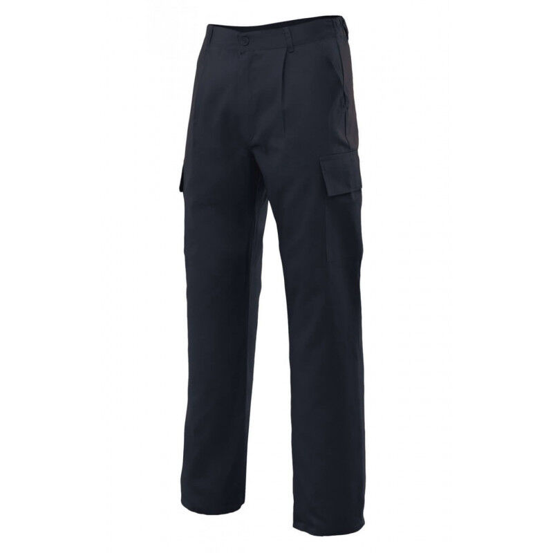 

Pantalón básico industrial con bolsillos de parche tapeta y velcro Serie 31601 | Negro - 44 - Velilla