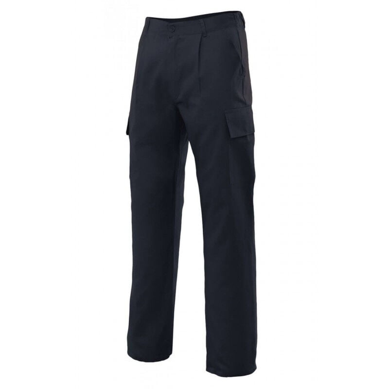 

Pantalón básico industrial con bolsillos de parche tapeta y velcro Serie 31601 | Negro - 58 - Velilla