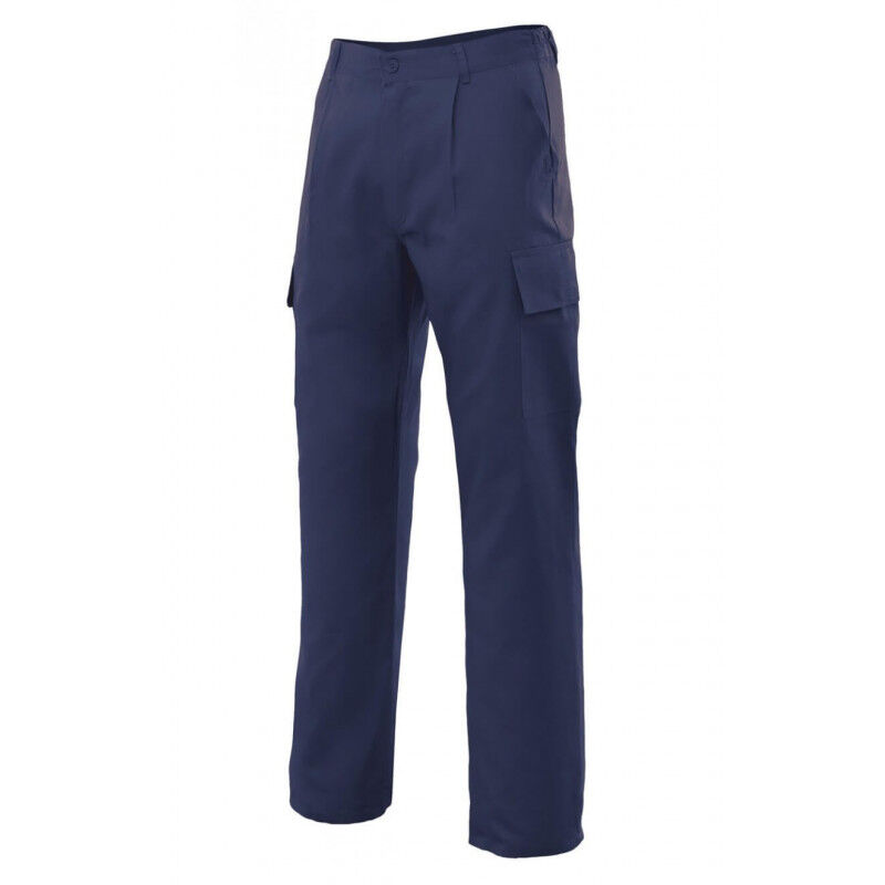 

Pantalón básico industrial con bolsillos de parche tapeta y velcro Serie 31601 | Azul marino - 46 - Velilla