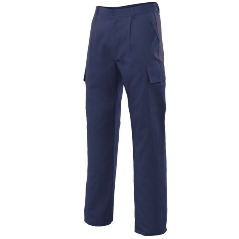 

Pantalón básico industrial con bolsillos de parche tapeta y velcro Serie 31601 | Azul marino - 54 - Velilla