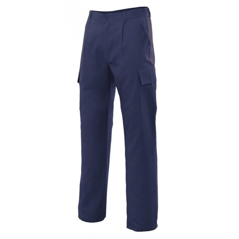 

Pantalón básico industrial con bolsillos de parche tapeta y velcro Serie 31601 | Azul marino - 58 - Velilla