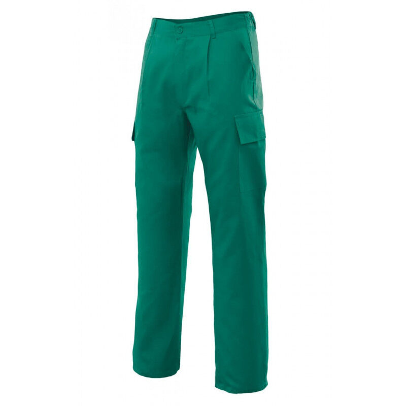 

Pantalón básico industrial con bolsillos de parche tapeta y velcro Serie 31601 | Verde - 36 - Velilla