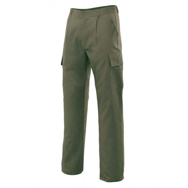 

Pantalón básico industrial con bolsillos de parche tapeta y velcro VELILLA Serie 31601 | 36 - Verde caza
