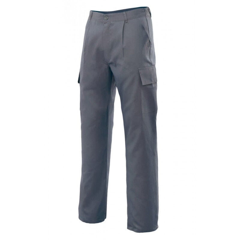 

Pantalón básico industrial con bolsillos de parche tapeta y velcro Serie 31601 | Gris - 36 - Velilla