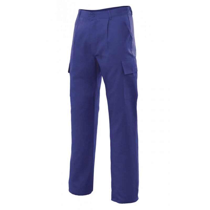 

Pantalón básico industrial con bolsillos de parche tapeta y velcro Serie 31601 | Azulina - 56 - Velilla