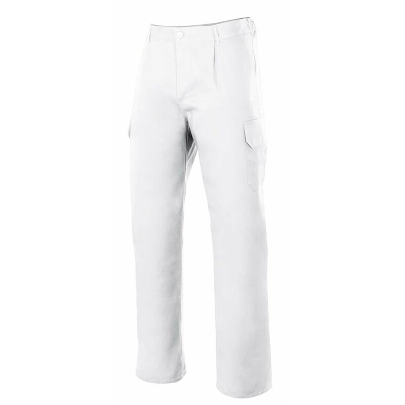 

Pantalón industrial con costura de seguridad y bolsillos de parche Serie 345 | Blanco - 64 - Velilla