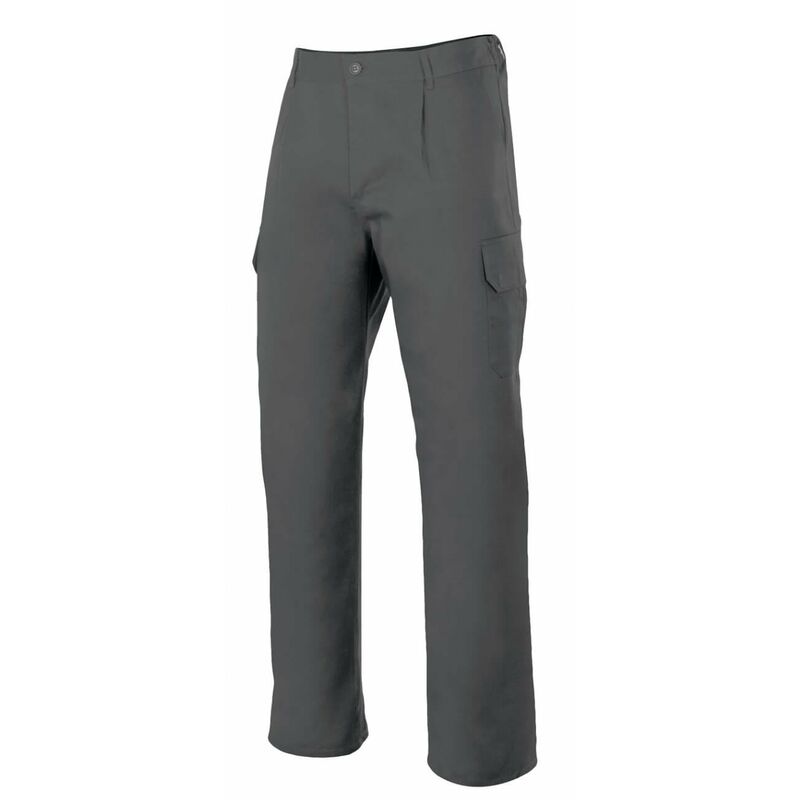 

Pantalón industrial con costura de seguridad y bolsillos de parche Serie 345 | Gris - 62 - Velilla