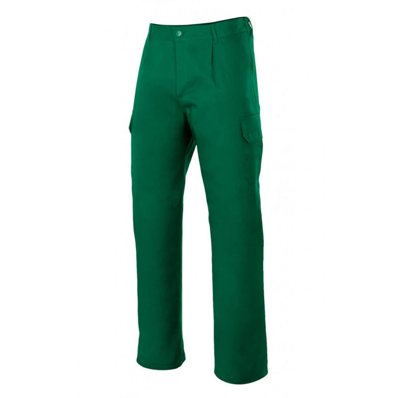 

Pantalón industrial con costura de seguridad y bolsillos de parche VELILLA Serie 345 | Verde - 50