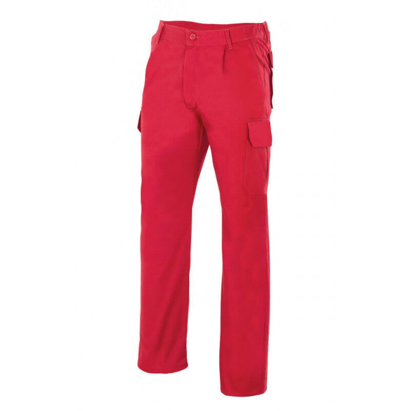 

Pantalón industrial con costura de seguridad y bolsillos de parche Serie 345 | Rojo - 34 - Velilla