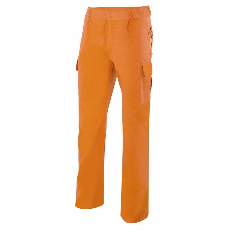 

Pantalón industrial con costura de seguridad y bolsillos de parche Serie 345 | Naranja - 34 - Velilla