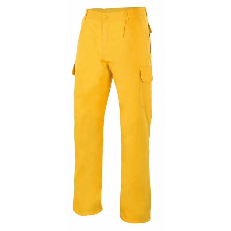 

Pantalón industrial con costura de seguridad y bolsillos de parche Serie 345 | Amarillo - 52 - Velilla