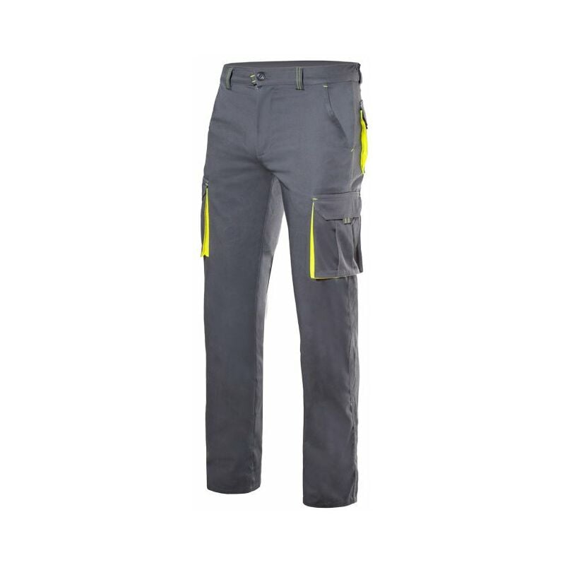 

Pantalon Multibolsillos Stretch Gris Amarillo 44