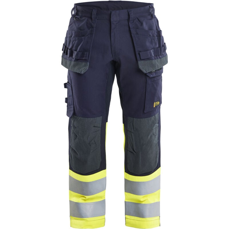 Pantalon de travail multinormes inhérent stretch 1487 - Marine/Jaune fluo 3XL - FR(54) - SE(C60) - Standards